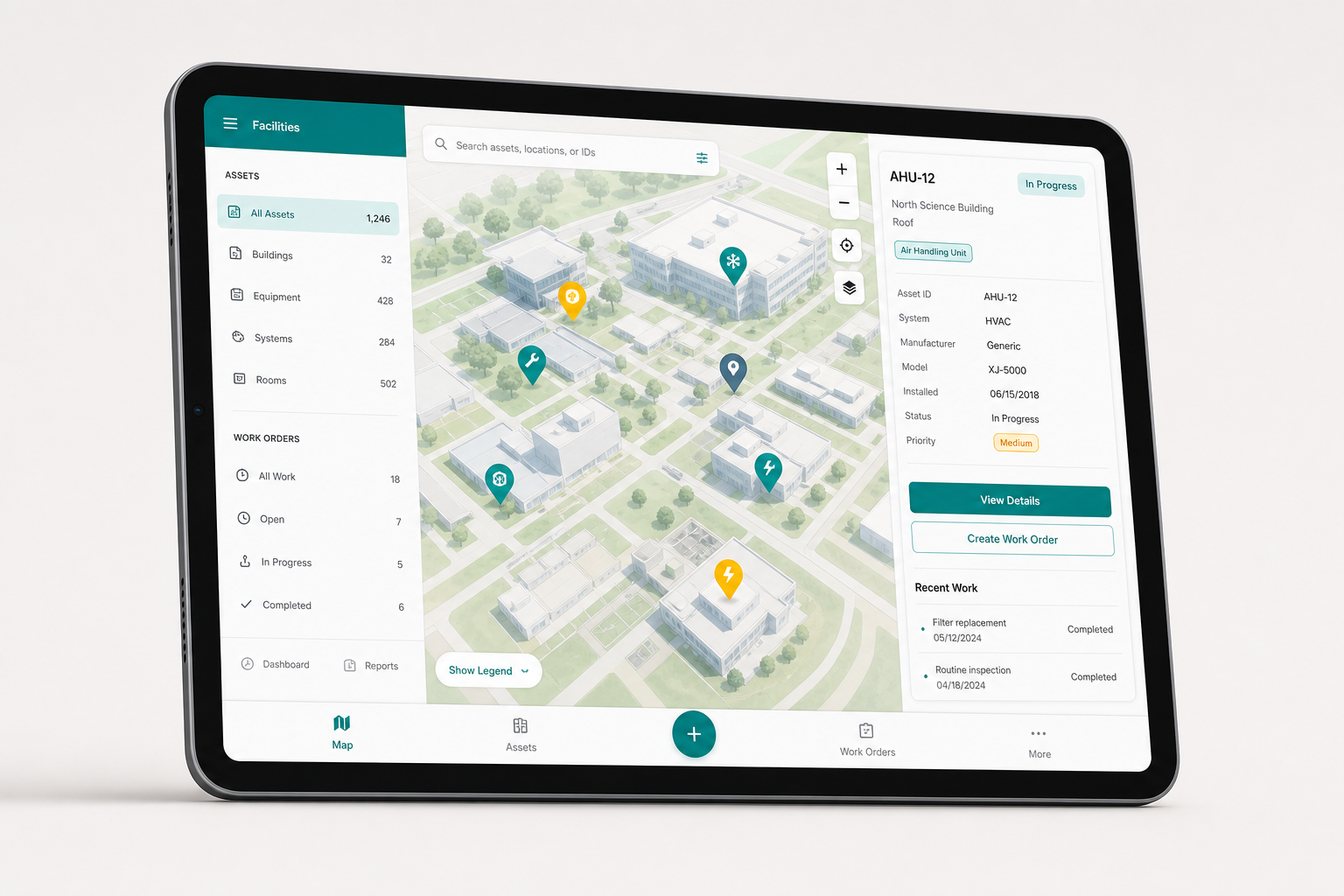 FMX mapping on tablet